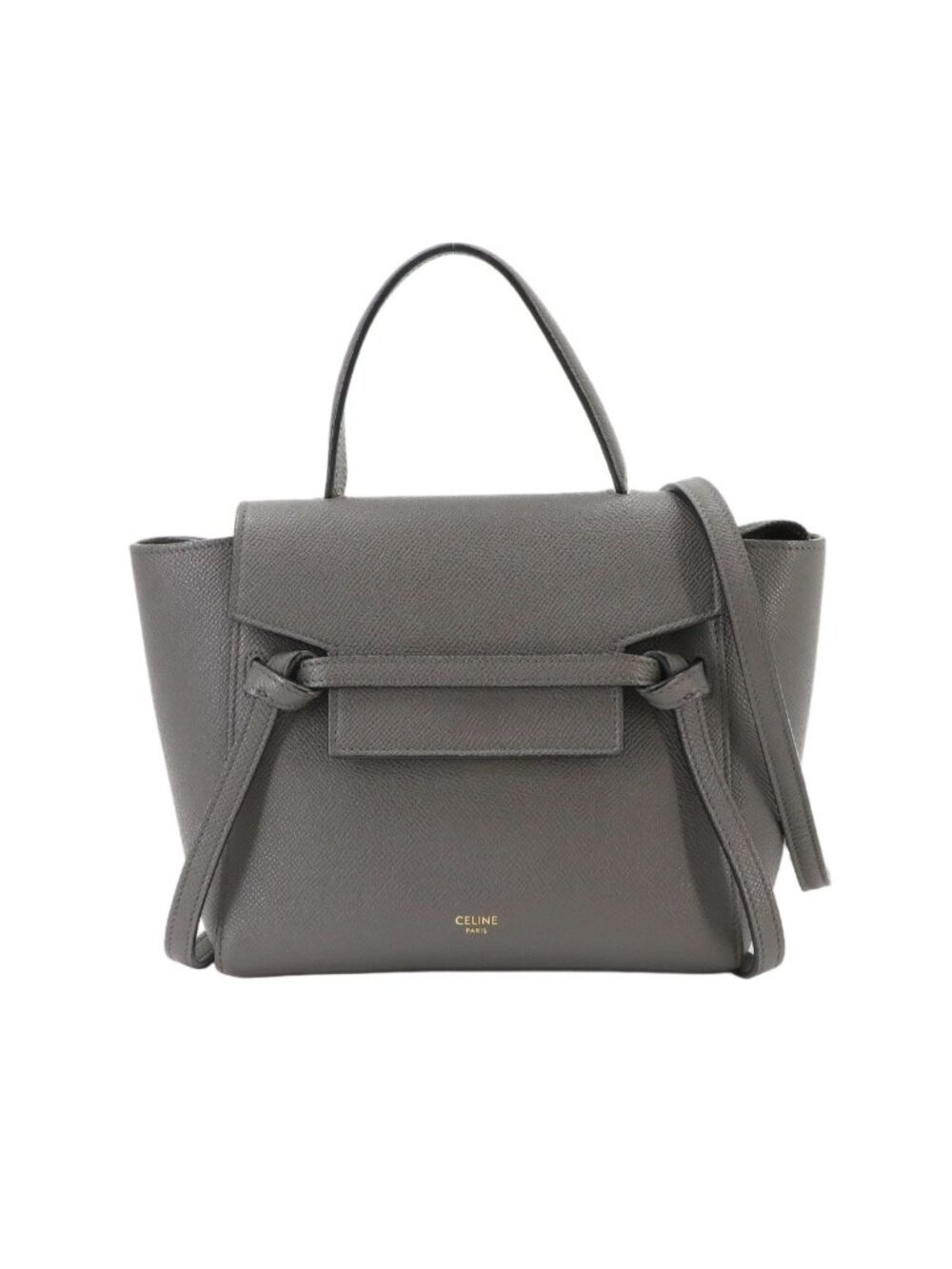 Celine Belt Bag Nano 2-Way Leather Gray